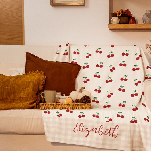 Kersen Fleece Deken