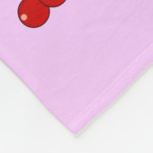 Kersen Fleece Deken (Hoek)