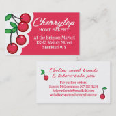 Kersen Fruit Baker Bakken visitekaartje (Voorkant / Achterkant)