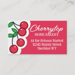 Kersen Fruit Baker Bakken visitekaartje
