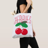 Kersen Fruit Rood Wit Tote Bag (Dichtbij)