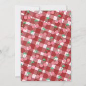 Kersen Fruit Roze Rode Baby Shower Uitnodiging (Achterkant)