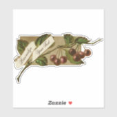   kersen fruitkwekerijwinkel sticker (Vel)