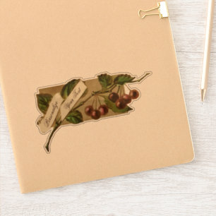   kersen fruitkwekerijwinkel sticker