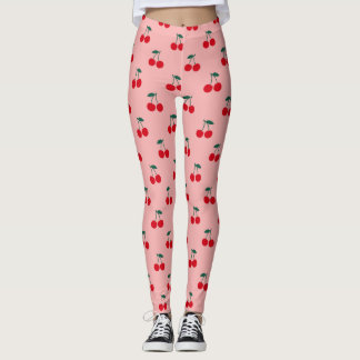 Kersen Fruitpatroon Leggings
