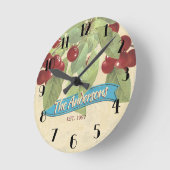  kersen gepersonaliseerde keuken ronde klok (Hoek)