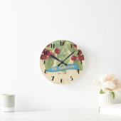  kersen gepersonaliseerde keuken ronde klok (Huis)