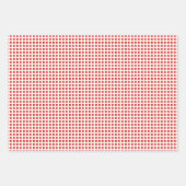 Kersen, gingham en veel Stippen samengevoegd Inpakpapier Vel (Voorkant 2)