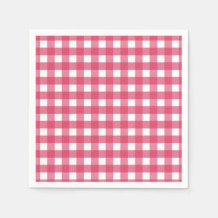 Kersen gingham servet
