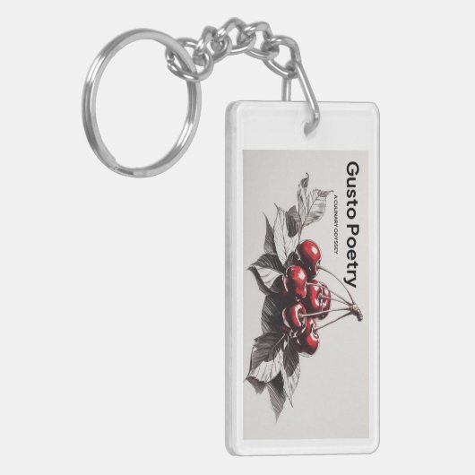 Kersen Gusto Poëzie Sleutelhanger (Voorkant Links)