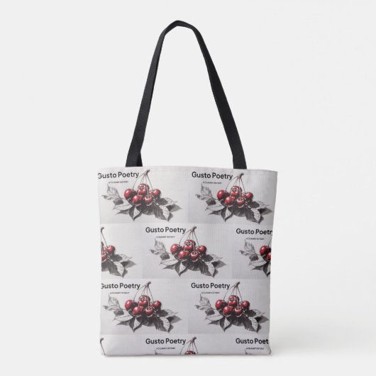 Kersen Gusto Poëzie Tote Bag (Achterkant)