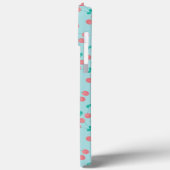 Kersen Handgeschilderd Aquarel Roze Teal        Case-Mate iPhone Case (Achterkant / Links)