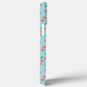 Kersen Handgeschilderd Aquarel Roze Teal        Case-Mate iPhone Case (Achterkant / Rechts)