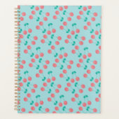 Kersen handgeschilderd aquarel roze turquoise planner (Voorkant)