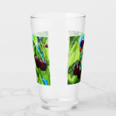 Kersen hangend aan takken Cherry Red Green Glas (Links)