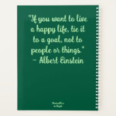 Kersen hangend aan takken Cherry Red Green Planner (Achterkant)