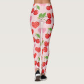Kersen & Hart Naadloos Patroon Leggings (Achterkant)