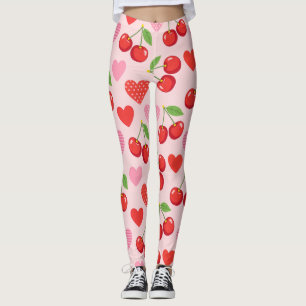 Kersen & Hart Naadloos Patroon Leggings