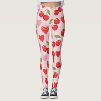 Kersen & Hart Naadloos Patroon Leggings