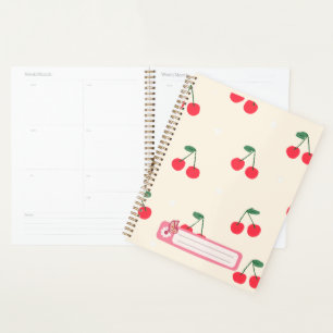 Kersen Harten voor tienermeisjes Planner