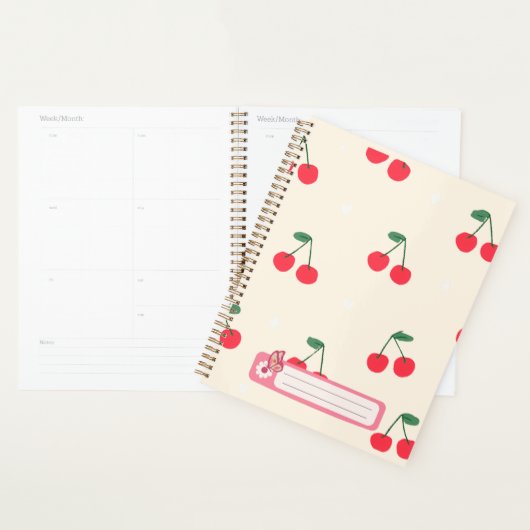 Kersen Harten voor tienermeisjes Planner (Display)