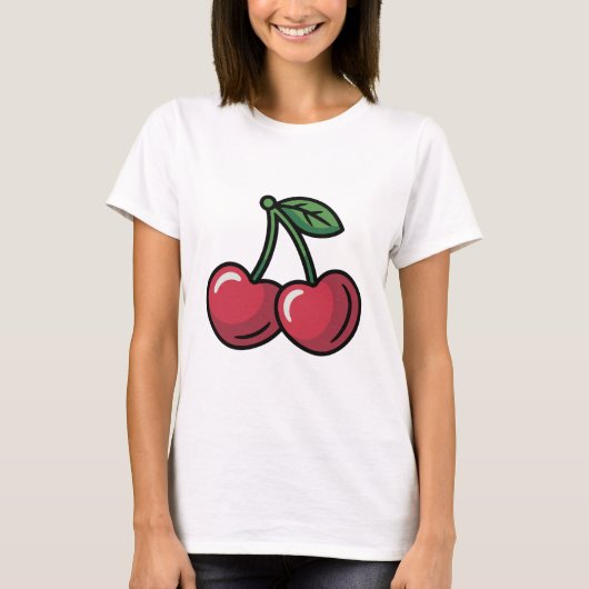 Kersen Hartjes T-shirt (Voorkant)