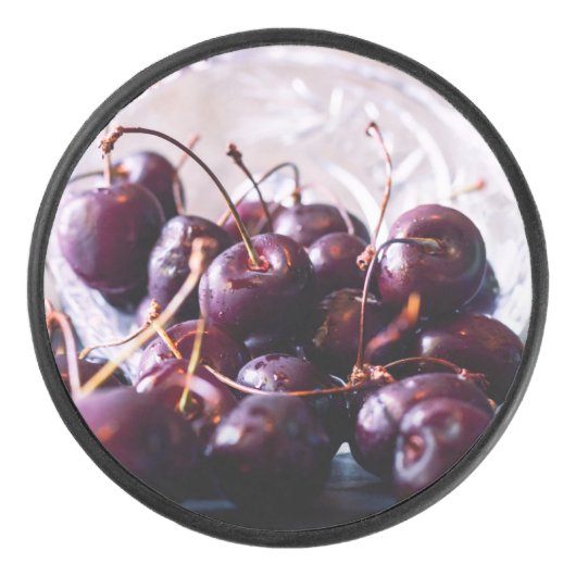 kersen hockey puck (Voorkant)