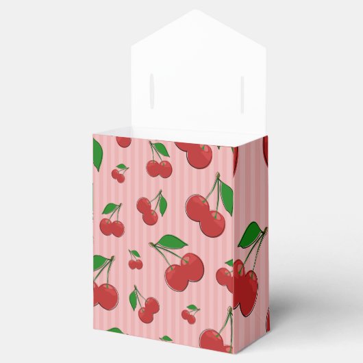 Kersen Illustratie Bedankdoosjes (Geopend)
