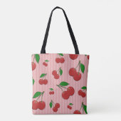 Kersen Illustratie Tote Bag (Achterkant)