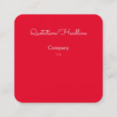  Kersen Illustratie Vierkant Visitekaartje (Achterkant)