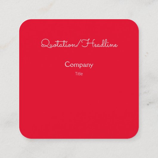  Kersen Illustratie Vierkant Visitekaartje (Achterkant)