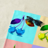 Kersen in Pop Art Style Strandlaken (In situ)