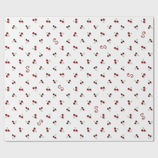 Kersen inpakpapier (Vlak)
