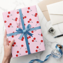 Kersen Inpakpapier, Fruit Cadeauverpakking Cadeaupapier