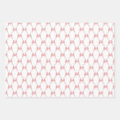 Kersen Inpakpapier, Roze Strikken Cadeauverpakking Inpakpapier Vel (Voorkant 2)
