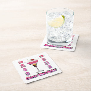 Kersen Jubilee Martini Cocktail Recept Kunst Kartonnen Onderzetters