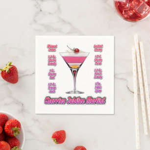 Kersen Jubilee Martini Cocktail Recept Kunst Servet