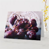 Kersen Kaart (Gele Bloem)