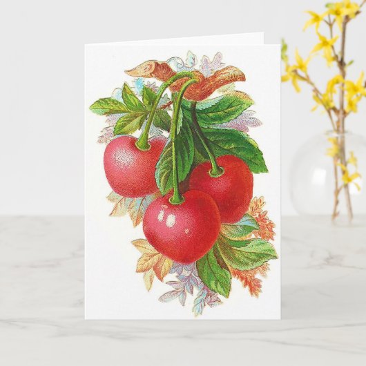  kersen kaart (Gele Bloem)