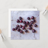 Kersen Kaart (Voorkant / Achterkant in situ)