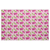 Kersen, katten, harten, kersenbloesems en poten stof (Yard (91,4 cm))