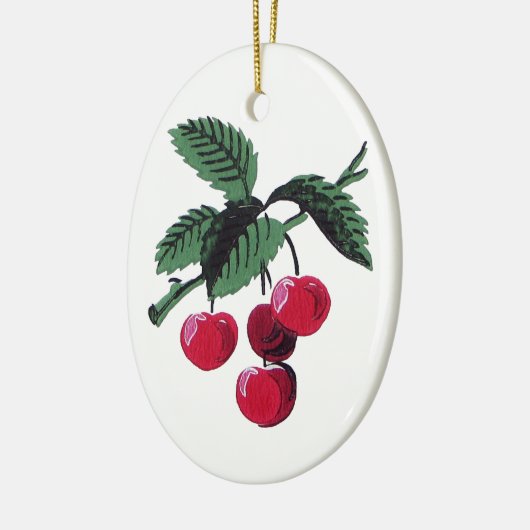  kersen keramisch ornament (Links)