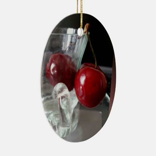 Kersen Keramisch Ornament (Rechts)