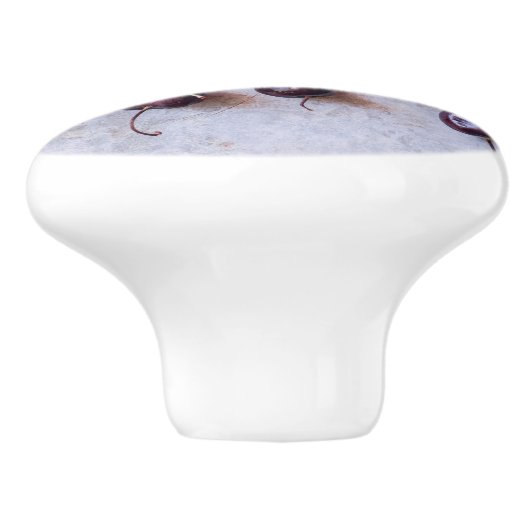 Kersen Keramische Knop (Zijkant)