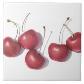 Kersen keramische tegel tegeltje (Voorkant)