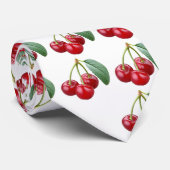 Kersen, kersen en meer kersen. stropdas (Opgerold)