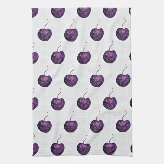 Kersen! Keukenhanddoek (Verticaal)