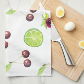Kersen Limes Aardbeien Theedoek (Quarter Fold)