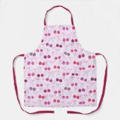 Kersen linten en bogen Waterverf Patroon Roze Schort (Voorkant)