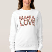 Kersen Mama Love Typography Sweatshirt (Voorkant)
